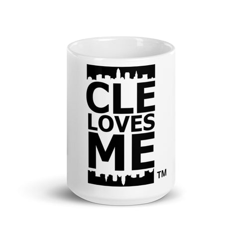 CLE LOVES ME - White Glossy Mug