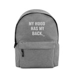 My Hood Has My Back - Embroidered Backpack